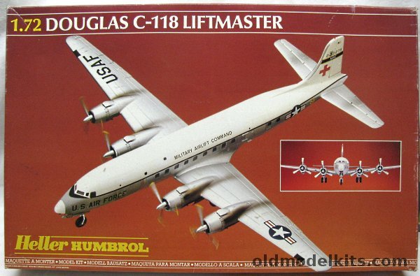 Heller 1/72 Douglas C-118 Liftmaster Transport - (DC-6) - BAGGED, 80317 plastic model kit